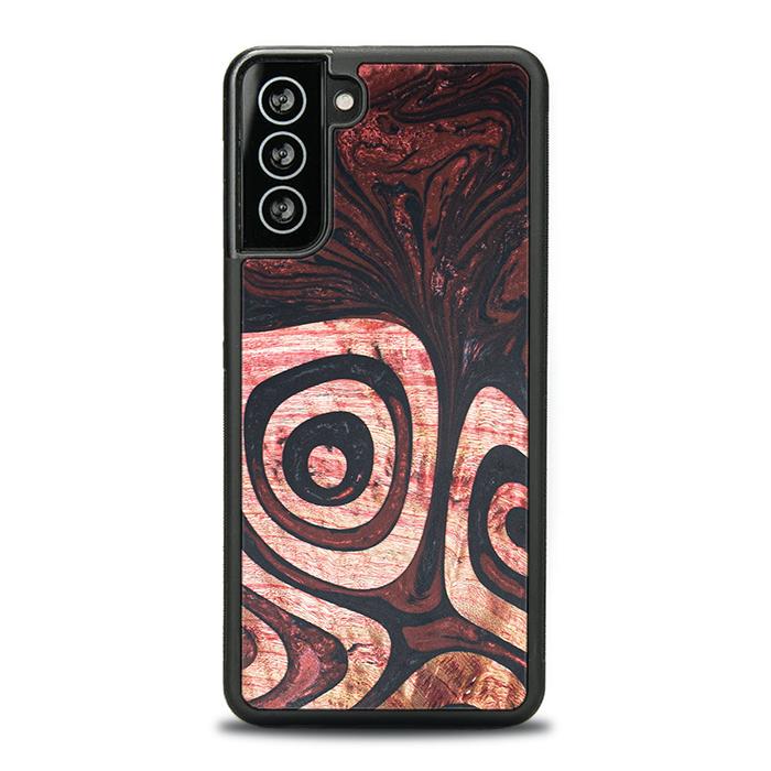 Samsung Galaxy S21 Plus Handyhülle aus Harz und Holz - Synergy#F32