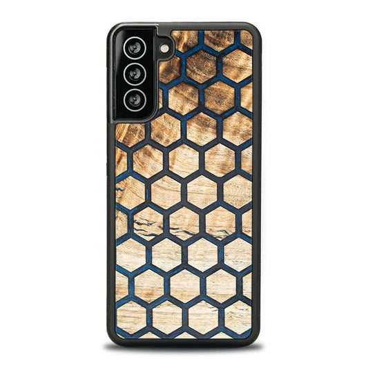 Samsung Galaxy S21 Plus Handyhülle aus Harz und Holz - Synergy#F36