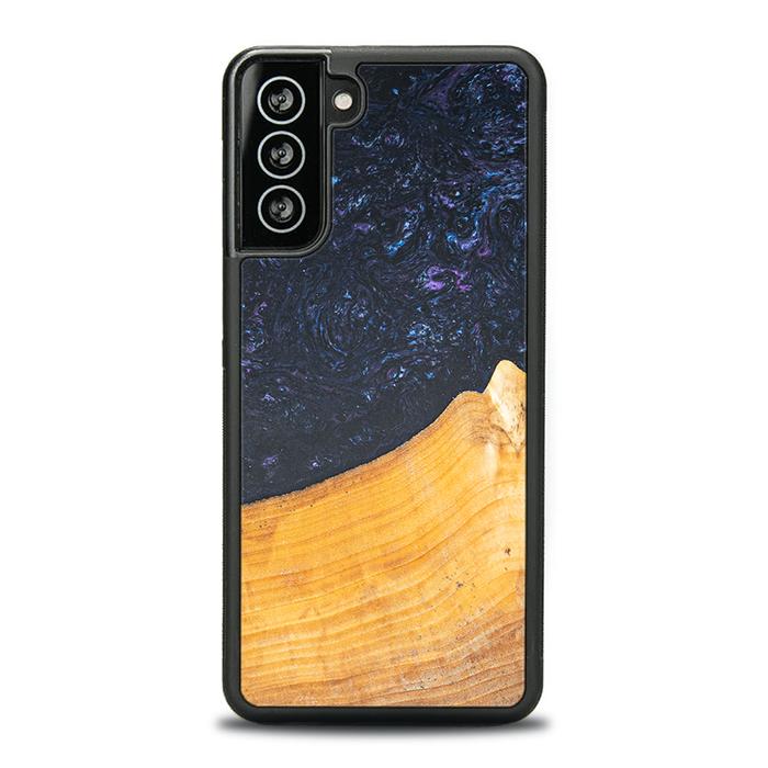 Samsung Galaxy S21 Plus Handyhülle aus Harz und Holz - Synergy#F37