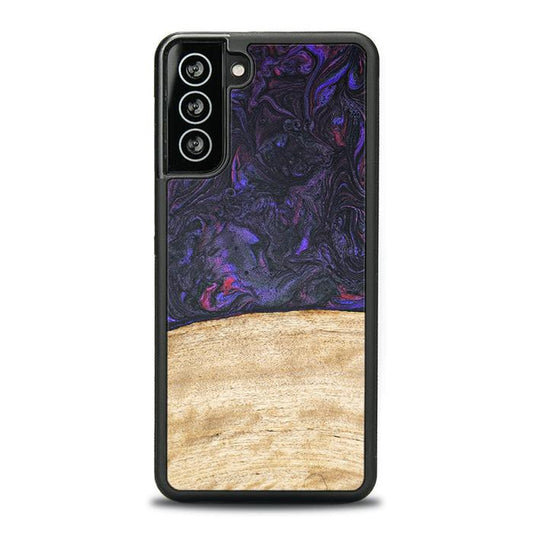 Samsung Galaxy S21 Plus Handyhülle aus Harz und Holz - Synergy#F7