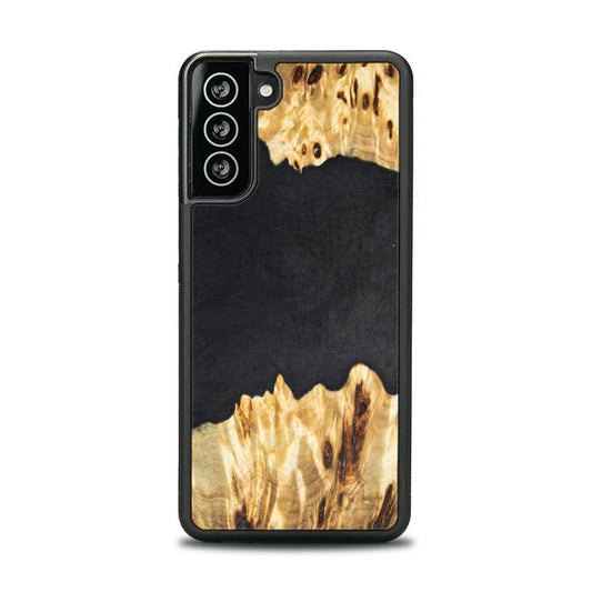 Samsung Galaxy S21 Handyhülle aus Harz und Holz - Synergy#E19