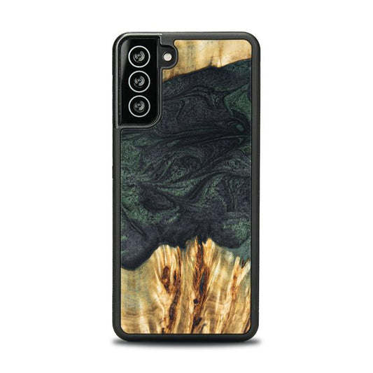 Samsung Galaxy S21 Handyhülle aus Harz und Holz - Synergy#E25