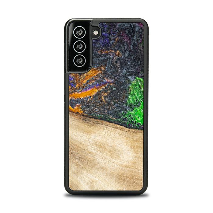Samsung Galaxy S21 Handyhülle aus Harz und Holz - Synergy#F15