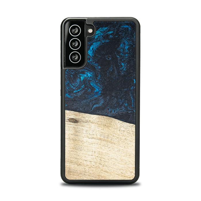 Samsung Galaxy S21 Handyhülle aus Harz und Holz - Synergy#F17