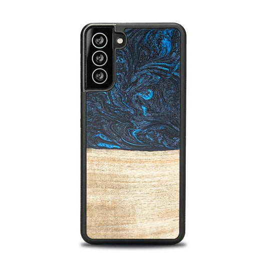 Samsung Galaxy S21 Handyhülle aus Harz und Holz - Synergy#F19