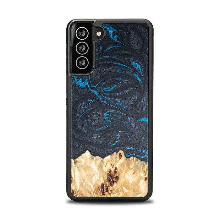 Samsung Galaxy S21 Handyhülle aus Harz und Holz - Synergy#F21