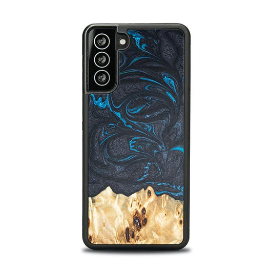 Samsung Galaxy S21 Handyhülle aus Harz und Holz - Synergy#F21