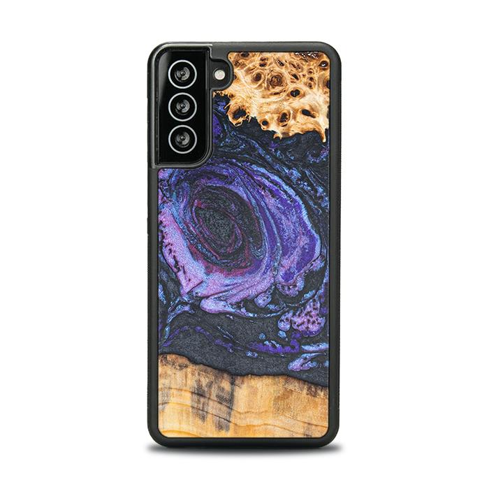 Samsung Galaxy S21 Handyhülle aus Harz und Holz - Synergy#F24