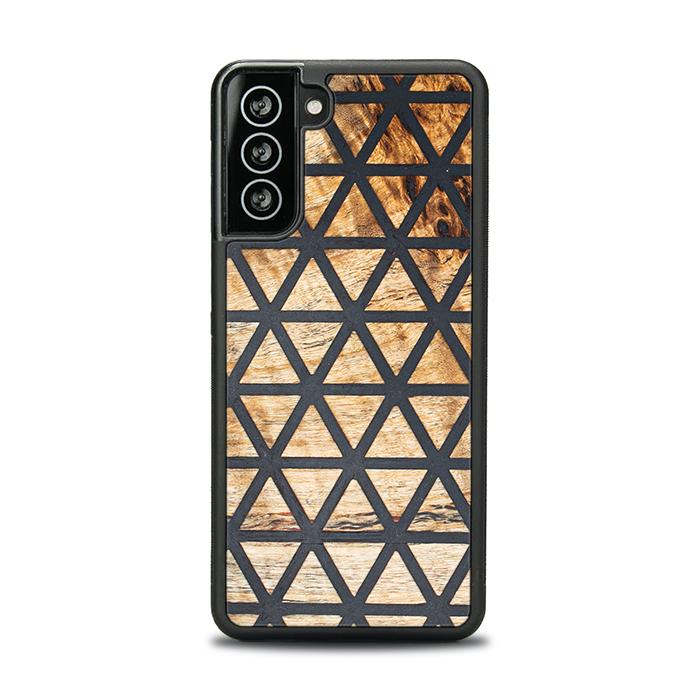 Samsung Galaxy S21 Handyhülle aus Harz und Holz - Synergy#F29
