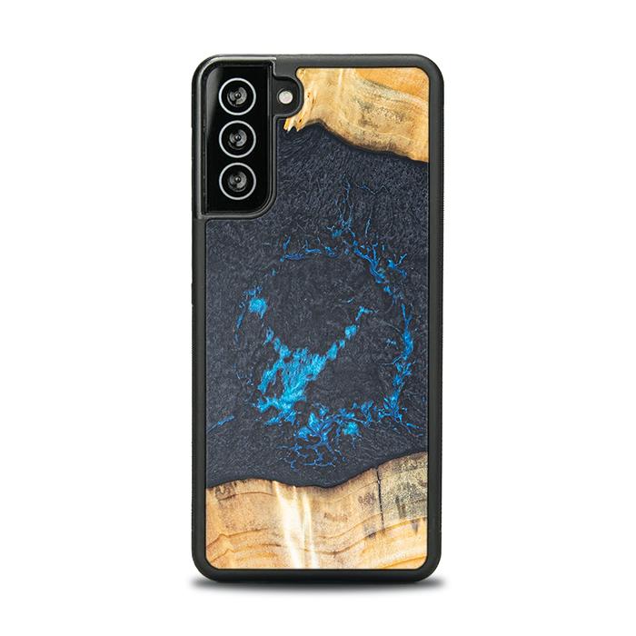 Samsung Galaxy S21 Handyhülle aus Harz und Holz - Synergy#F35