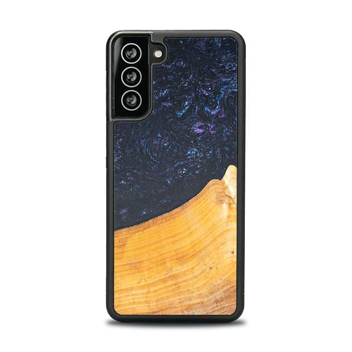 Samsung Galaxy S21 Handyhülle aus Harz und Holz - Synergy#F37