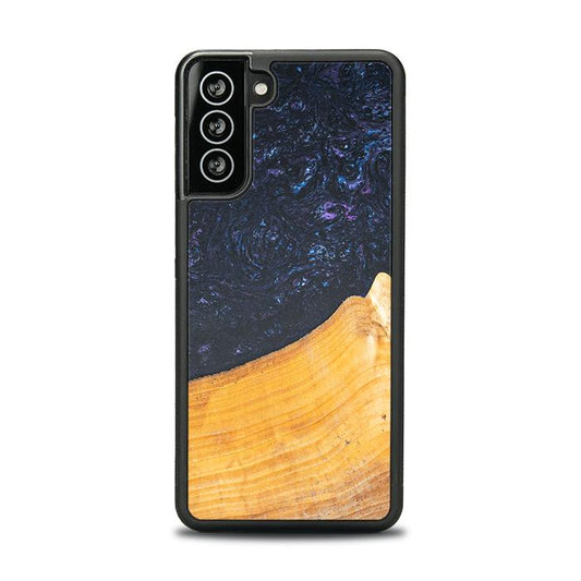 Samsung Galaxy S21 Handyhülle aus Harz und Holz - Synergy#F37
