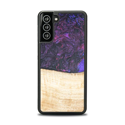Samsung Galaxy S21 Handyhülle aus Harz und Holz - Synergy#F4