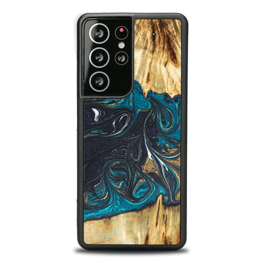 Samsung Galaxy S21 Ultra Etui na telefon z żywicy i drewna - SYNERGY#E1