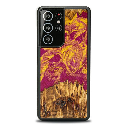 Samsung Galaxy S21 Ultra Etui na telefon z żywicy i drewna - Synergy#E11