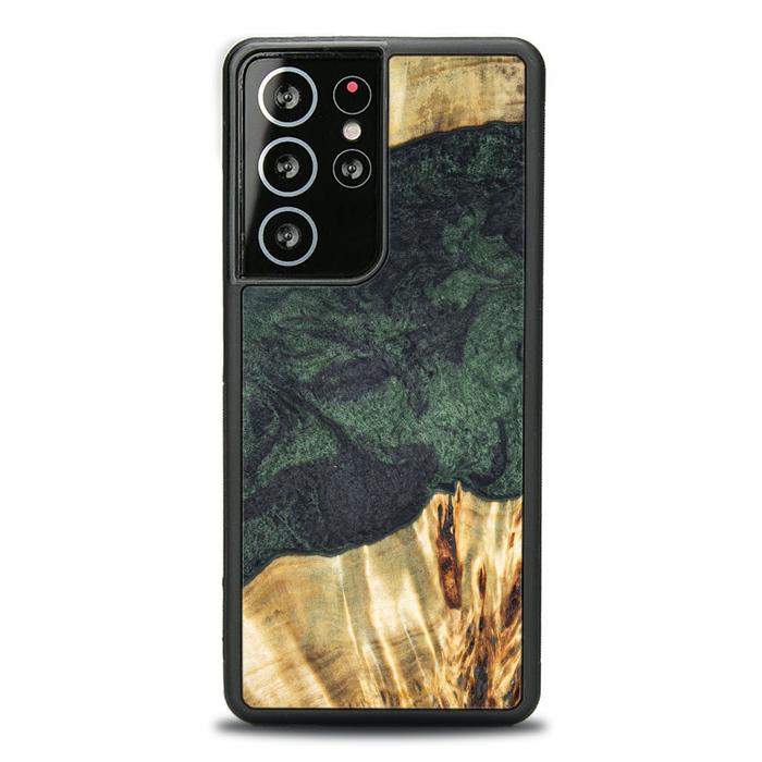 Samsung Galaxy S21 Ultra Handyhülle aus Harz und Holz - Synergy#E14
