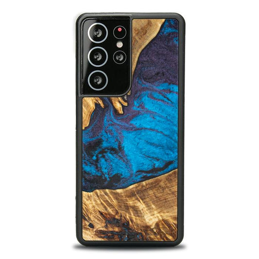 Samsung Galaxy S21 Ultra Handyhülle aus Harz und Holz - Synergy#E21