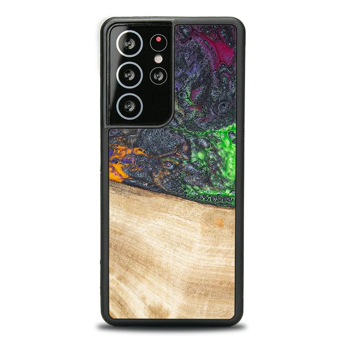 Samsung Galaxy S21 Ultra Handyhülle aus Harz und Holz - Synergy#F10