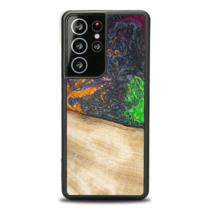 Samsung Galaxy S21 Ultra Handyhülle aus Harz und Holz - Synergy#F15