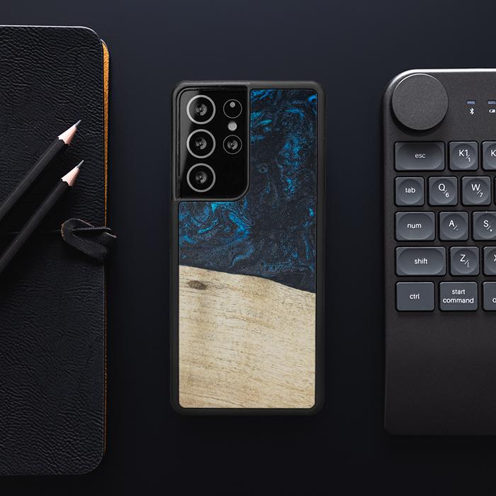 Samsung Galaxy S21 Ultra Handyhülle aus Harz und Holz - Synergy#F17