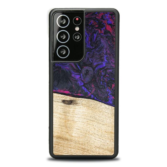 Samsung Galaxy S21 Ultra Handyhülle aus Harz und Holz - Synergy#F18
