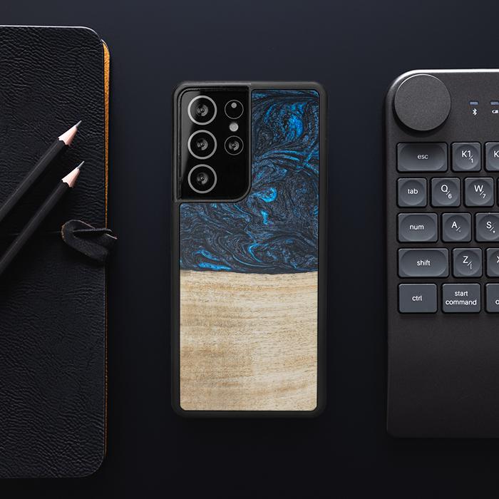 Samsung Galaxy S21 Ultra Handyhülle aus Harz und Holz - Synergy#F19
