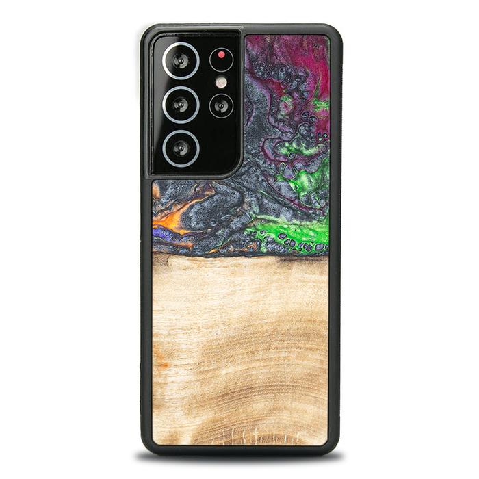 Samsung Galaxy S21 Ultra Handyhülle aus Harz und Holz - Synergy#F2