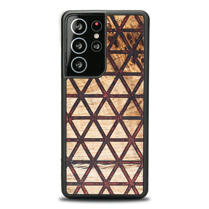 Samsung Galaxy S21 Ultra Handyhülle aus Harz und Holz - Synergy#F22