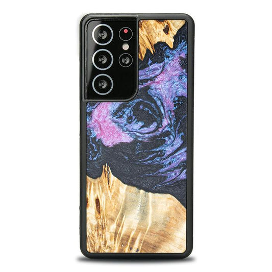 Samsung Galaxy S21 Ultra Etui na telefon z żywicy i drewna - Synergy# F25