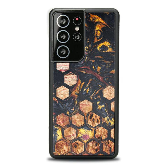 Samsung Galaxy S21 Ultra Handyhülle aus Harz und Holz - Synergy#F26