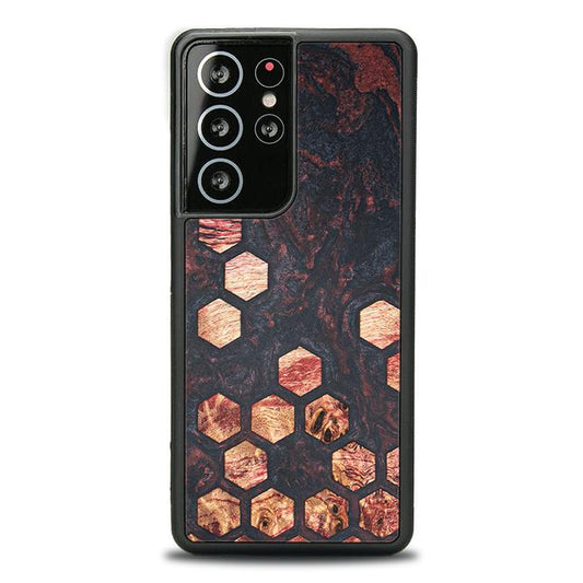 Samsung Galaxy S21 Ultra Etui na telefon z żywicy i drewna - Synergy# F27