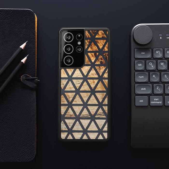 Samsung Galaxy S21 Ultra Handyhülle aus Harz und Holz - Synergy#F29
