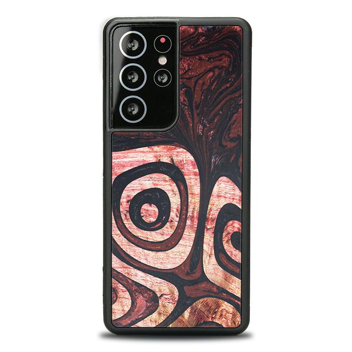 Samsung Galaxy S21 Ultra Handyhülle aus Harz und Holz - Synergy#F32