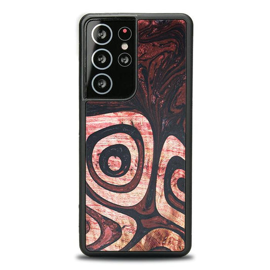 Samsung Galaxy S21 Ultra Etui na telefon z żywicy i drewna - Synergy# F32