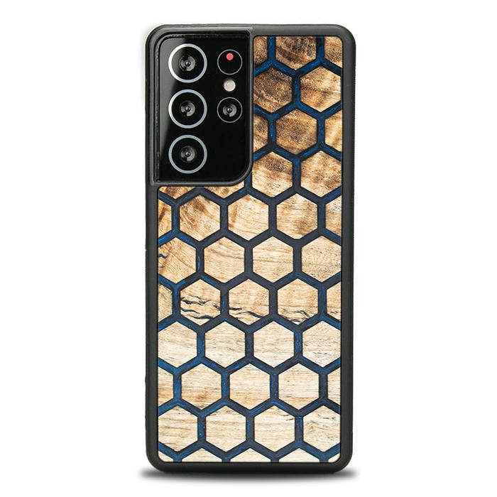 Samsung Galaxy S21 Ultra Handyhülle aus Harz und Holz - Synergy#F36