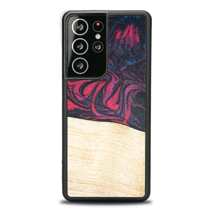 Samsung Galaxy S21 Ultra Handyhülle aus Harz und Holz - Synergy#F5