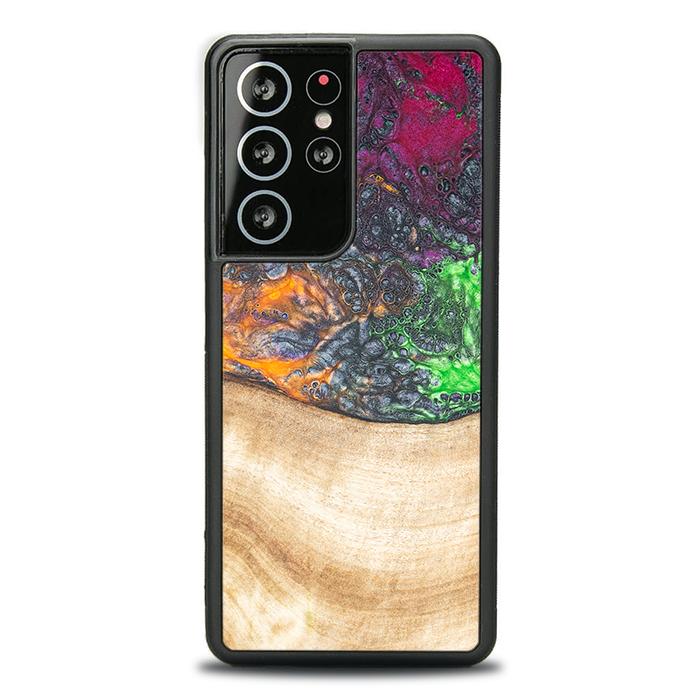 Samsung Galaxy S21 Ultra Handyhülle aus Harz und Holz - Synergy#F6