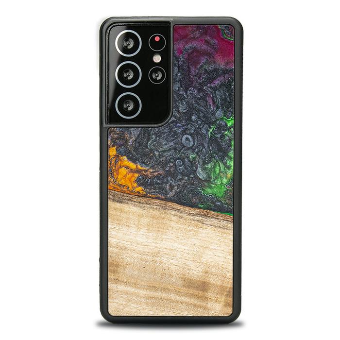 Samsung Galaxy S21 Ultra Handyhülle aus Harz und Holz - Synergy#F8