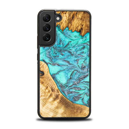 Samsung Galaxy S22 Plus Handyhülle aus Harz und Holz - Synergy#E13