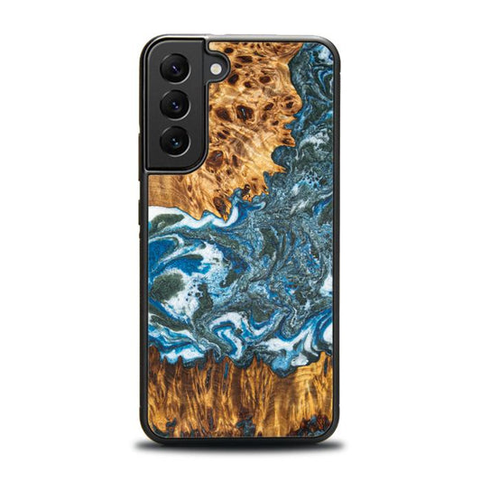 Samsung Galaxy S22 Plus Handyhülle aus Harz und Holz - Synergy#E17