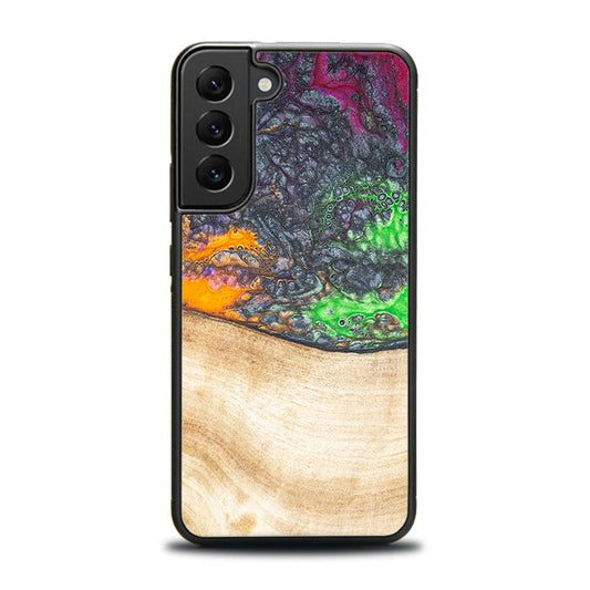 Samsung Galaxy S22 Plus Handyhülle aus Harz und Holz - Synergy#F1