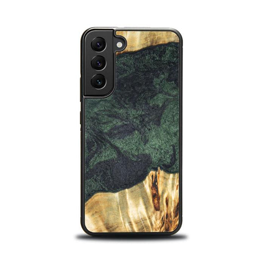 Samsung Galaxy S22 Handyhülle aus Harz und Holz - Synergy#E14