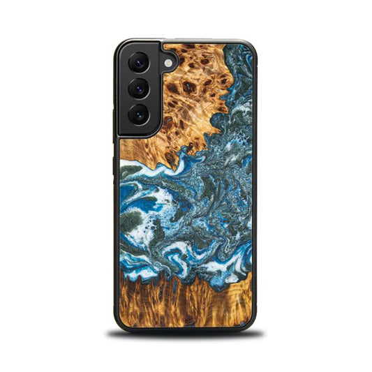 Samsung Galaxy S22 Handyhülle aus Harz und Holz - Synergy#E17