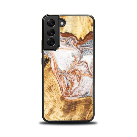 Samsung Galaxy S22 Handyhülle aus Harz und Holz - Synergy#E5