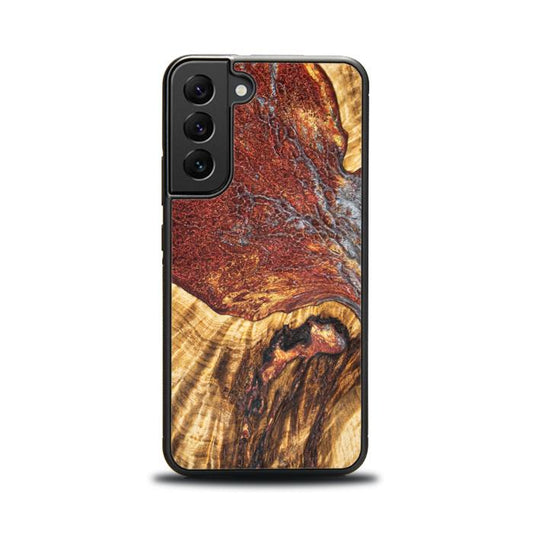Samsung Galaxy S22 Handyhülle aus Harz und Holz - Synergy#E9