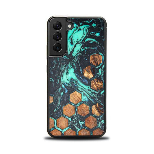 Samsung Galaxy S22 Handyhülle aus Harz und Holz - Synergy#F28