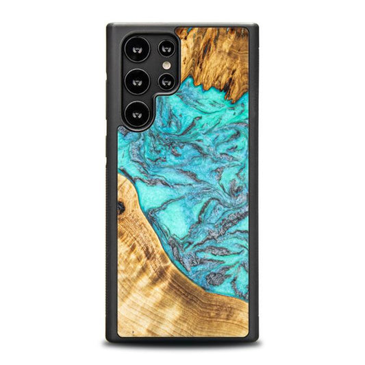 Samsung Galaxy S22 Ultra Handyhülle aus Harz und Holz - Synergy#E13