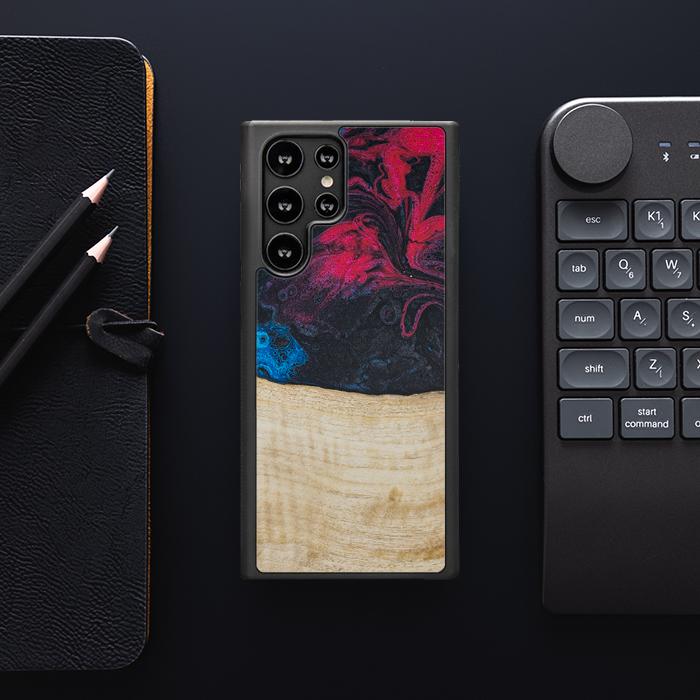 Samsung Galaxy S22 Ultra Handyhülle aus Harz und Holz - Synergy#F14