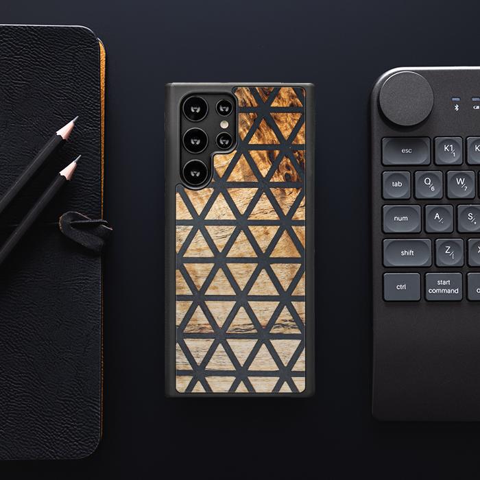 Samsung Galaxy S22 Ultra Handyhülle aus Harz und Holz - Synergy#F29