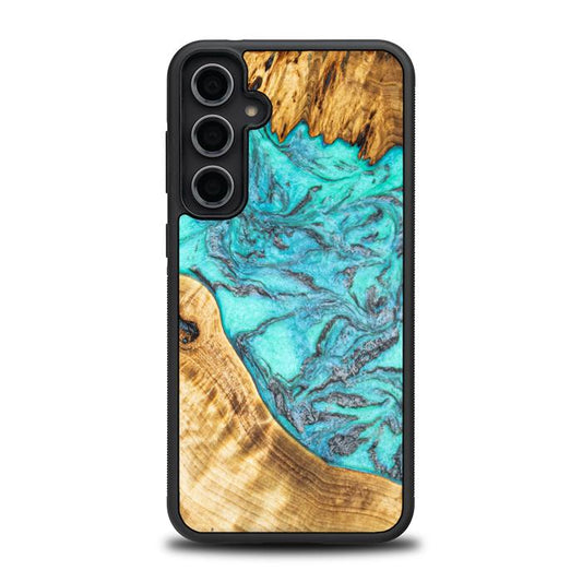 Samsung Galaxy S23 FE Handyhülle aus Harz und Holz - Synergy#E13